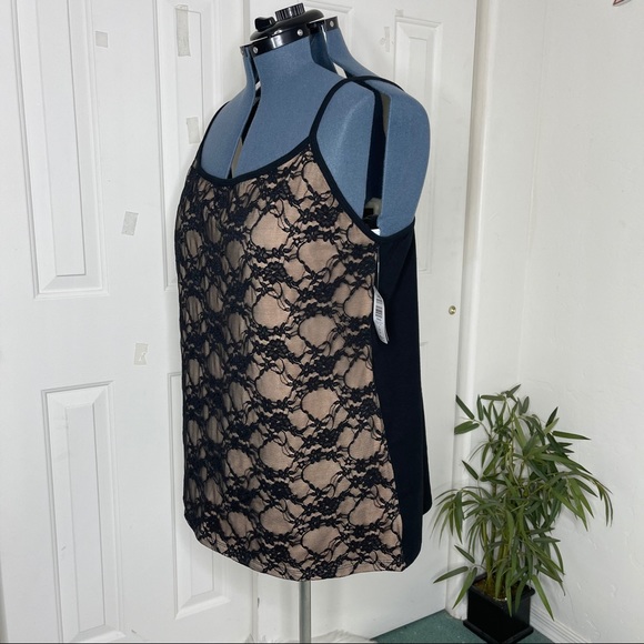 Torrid Nude & Black Lace Foxy Cami NWT Size 4X - Picture 7 of 15